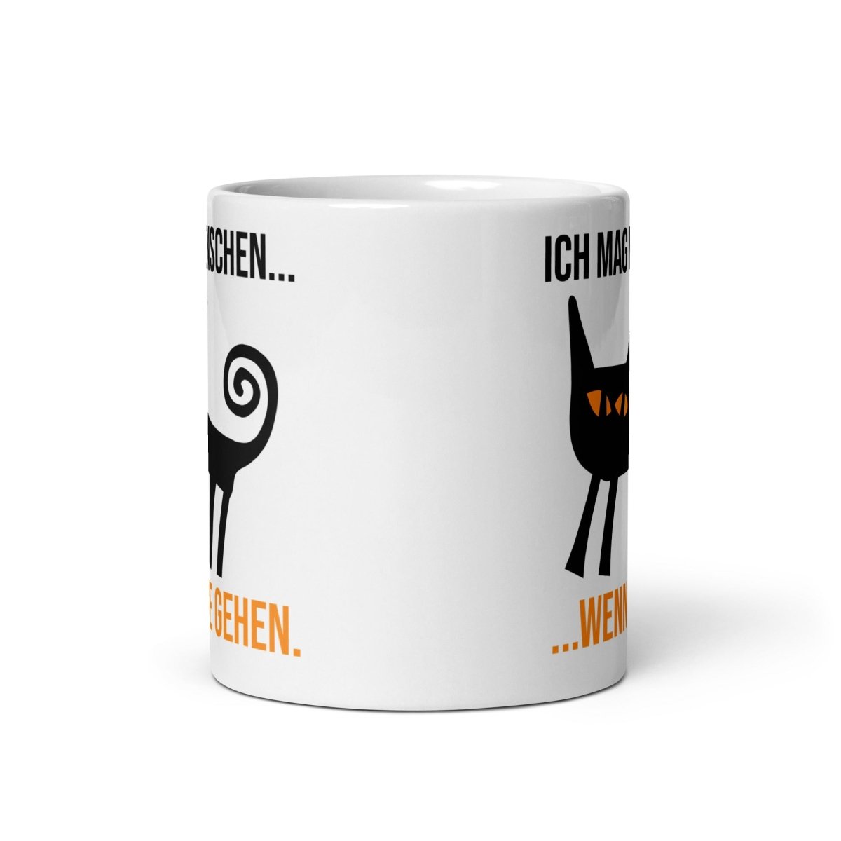 Ich mag Menschen Tasse – Lustige Spruchtasse für Katzenliebhaber & Individualisten - Tassencat