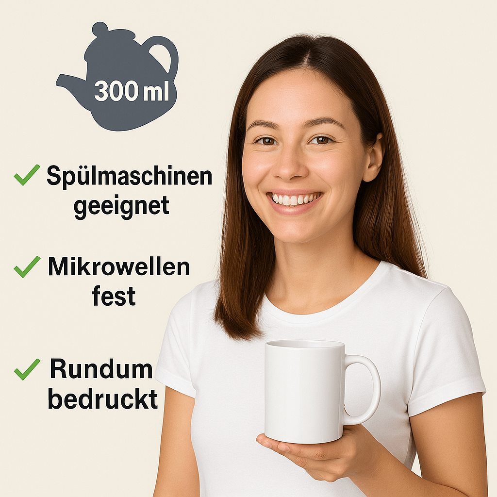 Graues Kätzchen blickt nach oben, umgeben von roten Herzen, darunter Text „Du lässt mein Herz miauen“ – romantisches Katzenmotiv für Verliebte & Lieblingsmenschen.