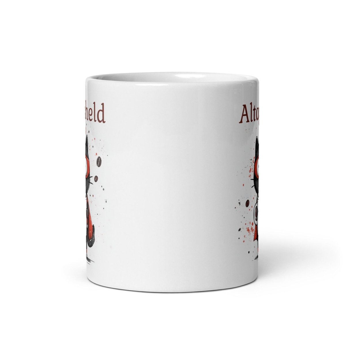 Alltagsheld Katze Geschenk Lustig Kaffee Spruch Katzenliebhaber Humor Alltag Motivation - Tassencat