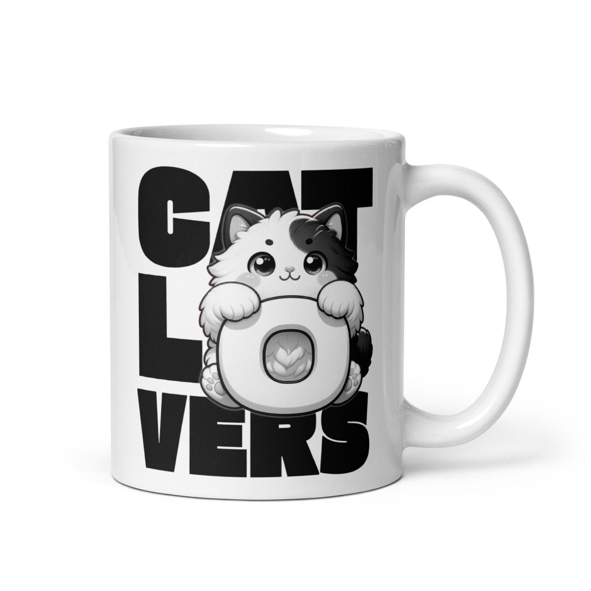 Cat Lovers Tasse – Niedliche Katze im Lettering Design für Katzenfans - Tassencat