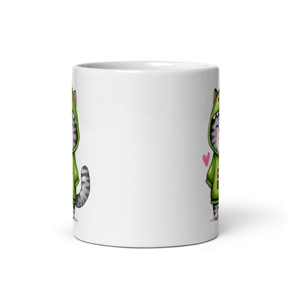 Cat - Rex Tasse – Lustige Katzen Tasse im Dino Look für gute Laune - Tassencat