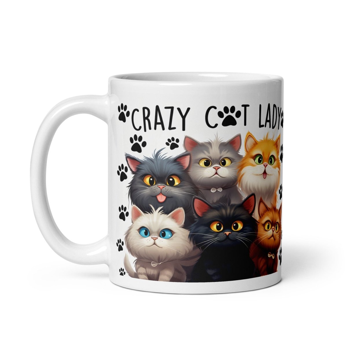Crazy Cat Lady Tasse – Lustiges Katzen Motiv für echte Katzenliebhaber - Tassencat