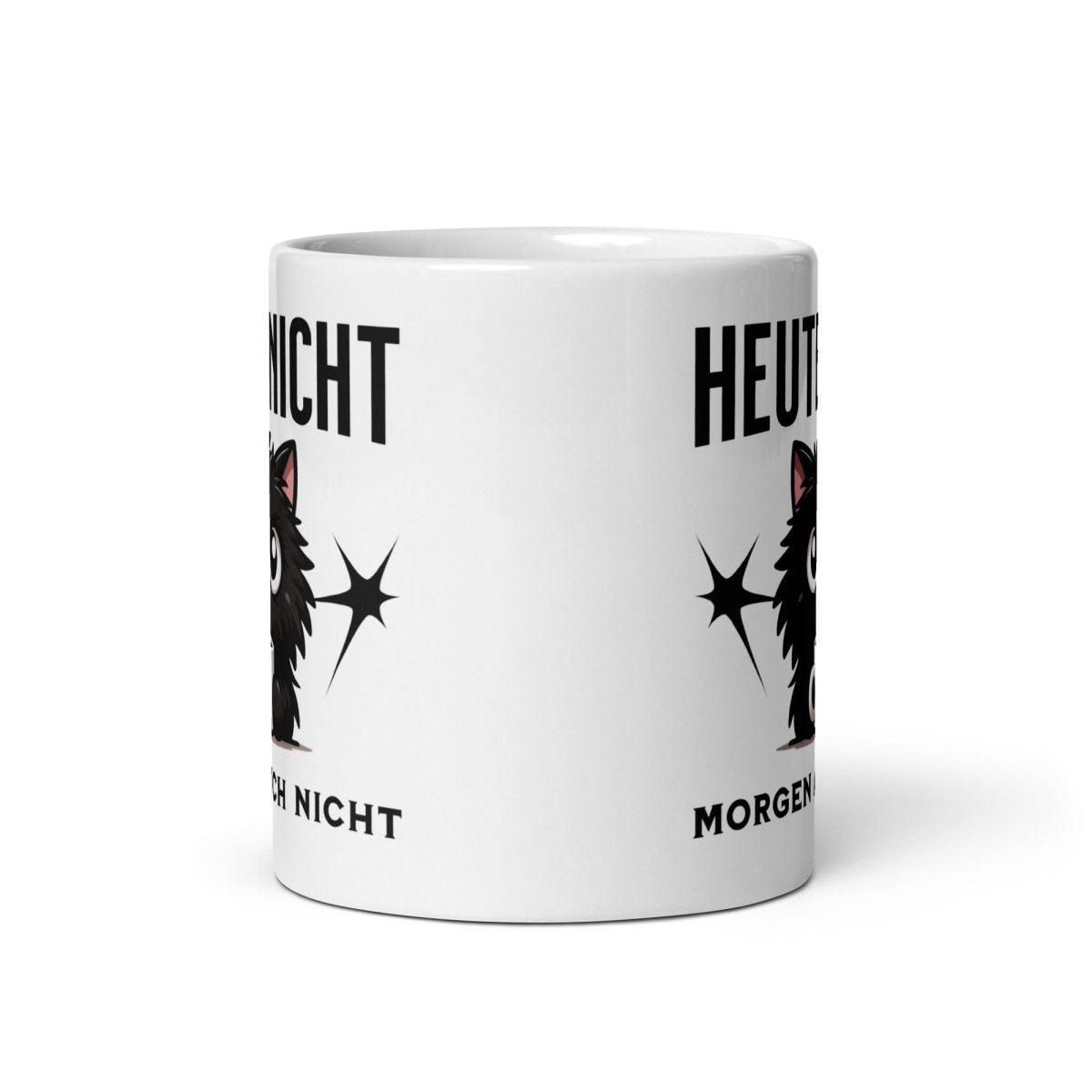 Heute nicht – Morgen auch nicht Tasse mit grummeliger Katze - Tassencat