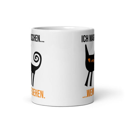 Ich mag Menschen Tasse – Lustige Spruchtasse für Katzenliebhaber & Individualisten - Tassencat