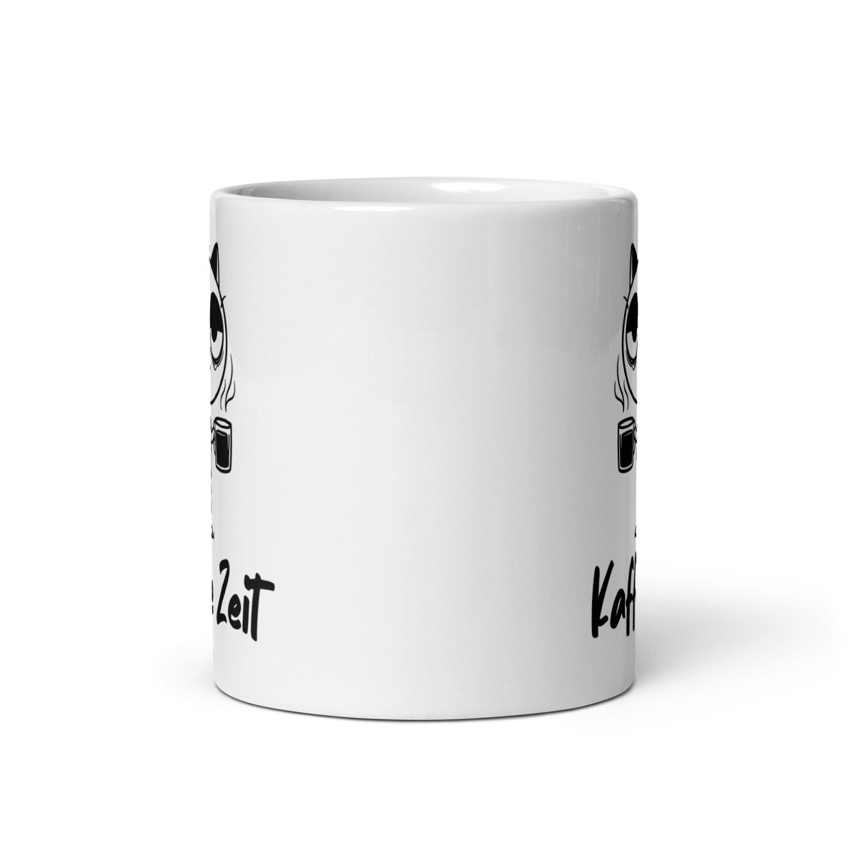 Kaffee Zeit Katze Lustig Geschenk Kaffee Humor Katzenliebhaber Morgenmuffel - Tassencat