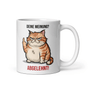 Lustige Katzen Tasse – Deine Meinung? Abgelehnt! – Humorvolles Geschenk für Büro & Katzenfans - Tassencat