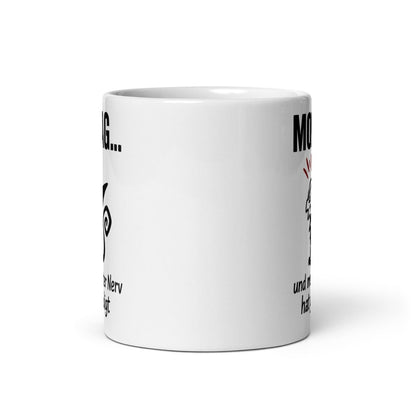 Lustige Montag Tasse – Katze mit Spruch – Perfekt für Büro & Kaffee - Tassencat