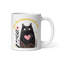 Mein Herz schnurrt nur für dich Tasse – Liebevolle Geschenkidee für Katzenfreunde & Verliebte - Tassencat